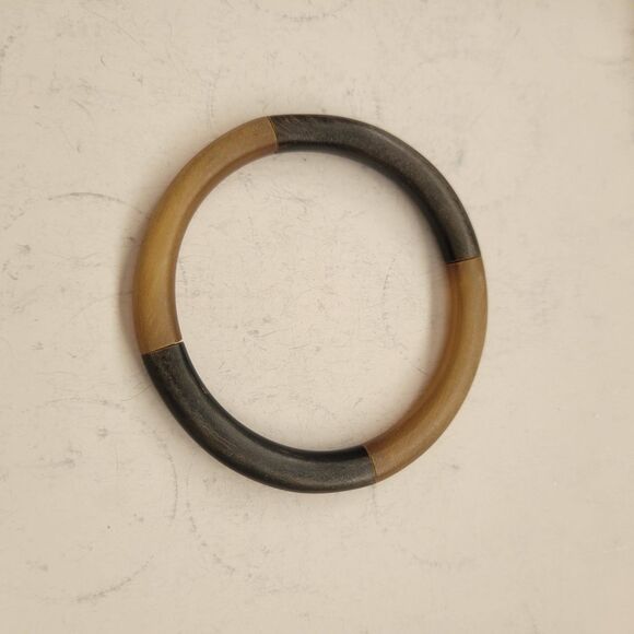 Vintage 2 Tone Watusi Horn Bangle - Picture 2 of 3